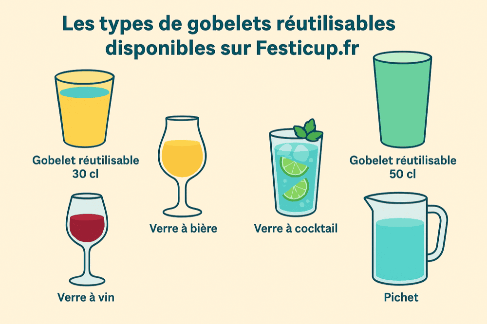 Gobelets réutilisables et personnalisés : comment bien les choisir pour vos événements et votre entreprise